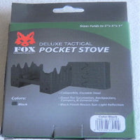 Pocket Stove Deluxe Collapsible Steel For Camping & Hiking