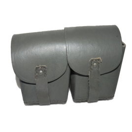 WWII MILITARY ITALIAN DOUBLE AMMO POUCHES FOR CARCANO RIFLE