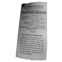 USGI Military Mickey Mouse Boots No Valve 9W Unissued Out Of Box From 1955