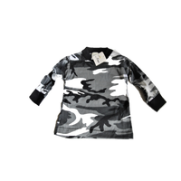 T-Shirt Kids Toddler Gray Camouflage Cotton Long Sleeve 18 Months