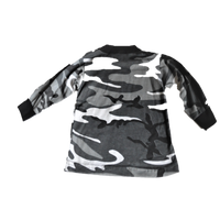 T-Shirt Kids Toddler Gray Camouflage Cotton Long Sleeve 18 Months