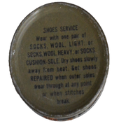 USGI Tin Can Shoe Dubbing WWII