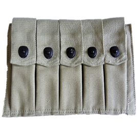 WWII THOMPSON 5 CELL AMMUNITION POUCH REPRODUCTION