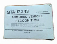 Army Armored Vehicle Recognition Playing Cards New Old Stock In Box GTA 17-2-13