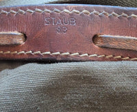 Vintage Military Swiss Vinyl Bread Messenger Bag