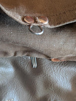 Vintage Military Swiss Vinyl Bread Messenger Bag