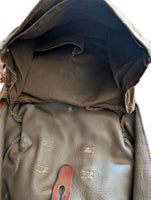 Vintage Military Swiss Vinyl Bread Messenger Bag