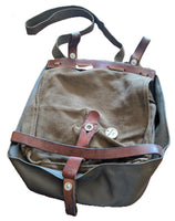 Vintage Military Swiss Vinyl Bread Messenger Bag