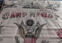 WWII Sweetheart Pillow Case Camp McCoy Wisconsin