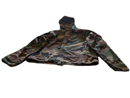 Military Chemical Coat Jacket Overgarment with Hood