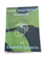 Military Book United States Marine Guidebook of Essential Subjects