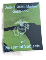 Military Book United States Marine Guidebook of Essential Subjects