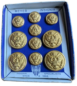 Vintage Vietnam Era Meyer Insignia Army Buttons (10)