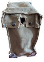 WWII Field Telephone Case Canvas & Leather