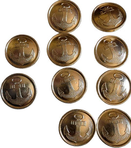 Russian Soviet Union Navy Forces/Navy Infantry(Marines) Greatcoat Buttons 1990 (10)