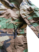 Vintage Army Camouflage Woodland Combat Coat Small Regular