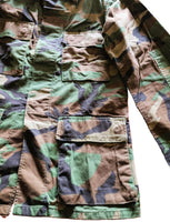 Vintage Army Camouflage Woodland Combat Coat Small Regular