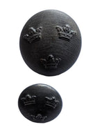 Vintage Military Swedish Armed Forces Lined Buttons (10)