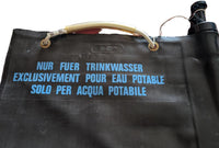 Strum Military Surplus Swiss 20 Liter Black Water Bag New Old Stock