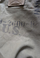 WWII US Army Military Canvas Large Duffle Bag Top Loading