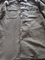 Vintage U.S. Army Military WWII Wool Flannel Shirt 1944 Medium