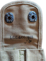 USGI WWI .45 Cal Magazine Ammo Pouch Dated 1918 L.C.C. & CO. Excellent