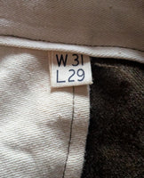 WWII U.S. Army Enlisted Men's Wool Field Trousers Pattern & Dated 1945