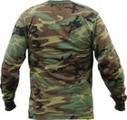 Men's Shirt Long Sleeve Woodland Camouflage All Season New