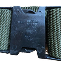 Military Tactical Web Black Belt Buckle Keeper K-2 35" to 40"