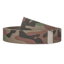 Camouflage Web Cotton Belt 54" With Roller Silver Buckle