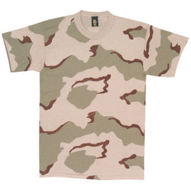 T-Shirt Men's 3-Color Desert Pattern Camouflage Medium
