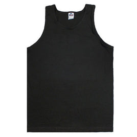 Men's Tank Top Black Cotton XL