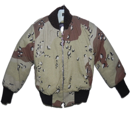 Kids Jacket Coat Camouflage Size 4 Chocolate Chip Pattern