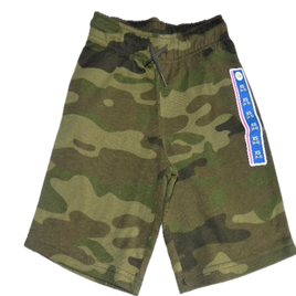 Boy's Camouflage Woodland Design Shorts - XS Size