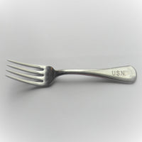 WWII Fork USN Dinner Mess Hall Flatware