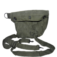 USGI Gas Mask Bag M9A1 Heavy Duty Canvas Korean/Vietnam Era