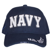 Hat Navy Embroidered Blue Baseball Ball Cap Curved Visor
