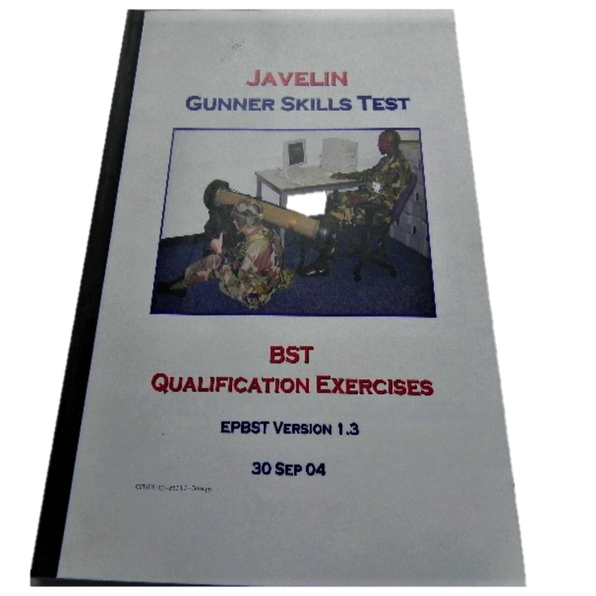 MILITARY BOOK JAVELIN GUNNER SKILLS TEST ARMY / MARINE CORPS MANUAL EP