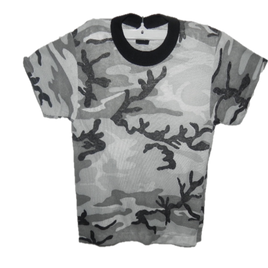 T-Shirt Kids Gray Camouflage Size Small 6-8