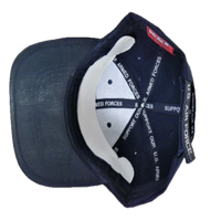 Hat Navy Embroidered Blue Baseball Ball Cap Curved Visor