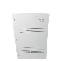 Military Book Manual Army Security Force Assistance FM 3-07.1