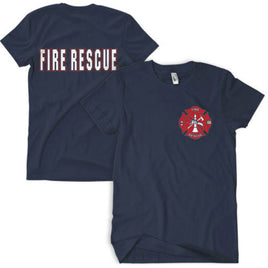 T-Shirt Fire Rescue Two Sided Imprinted Several Sizes