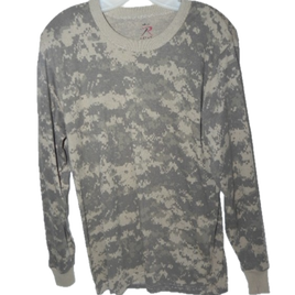 T-Shirt Boy's Long Sleeve ACU Digital Camouflage XL