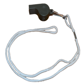 USGI Vietnam Plastic Ball Whistle With Lanyard Vintage 1971