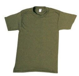 T-Shirt Men's Solid Olive Drab 100% Cotton L